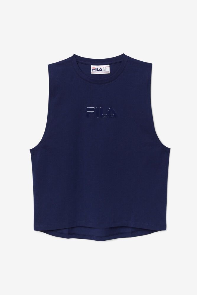 Fila Tank Top Womens Navy Diella - Ireland 47182-HXPU